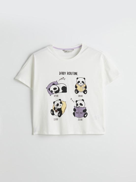 Kaprili Pijama Takımı LİLA BASKILI