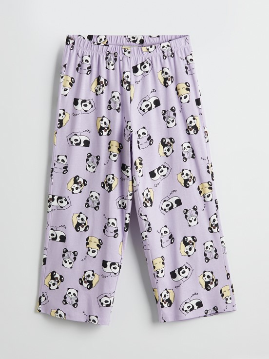 Kaprili Pijama Takımı LİLA BASKILI