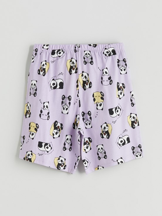 Pijama Alt LİLA BASKILI