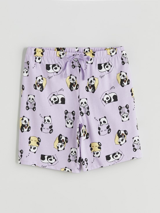 Pijama Alt LİLA BASKILI
