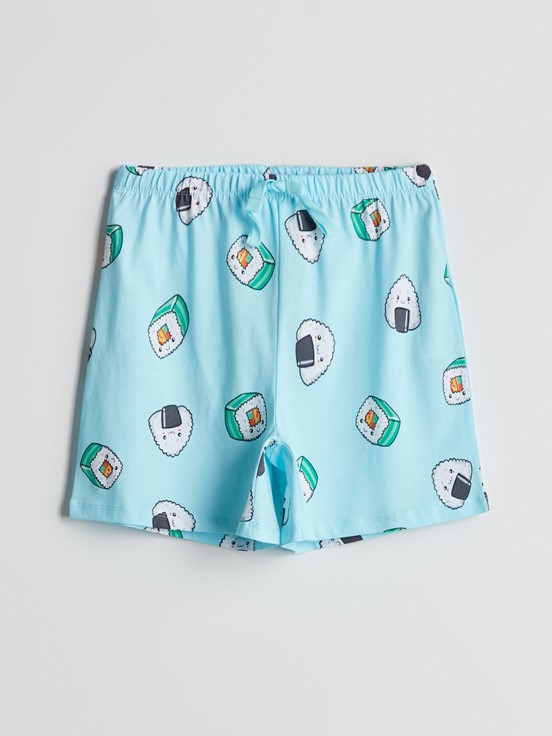 Pijama Alt AÇIK MAVİ BASKILI