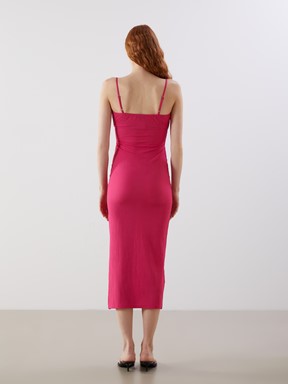Elbise KOYU PEMBE