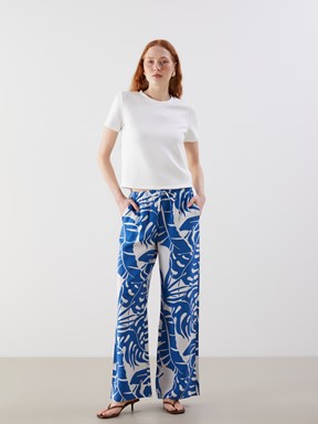 Pantolon SİYAH BASKILI