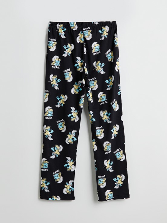 Pijama Takım SİYAH BASKILI