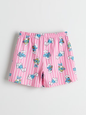 Şortlu Pijama Takımı PEMBE BASKILI