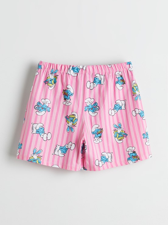 Şortlu Pijama Takımı PEMBE BASKILI