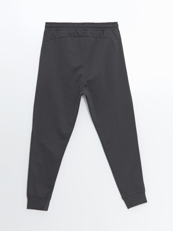 Slim Fit Erkek Jogger Eşofman Altı KOYU GRİ