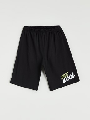 Şortlu Pijama Takımı BEYAZ BASKILI