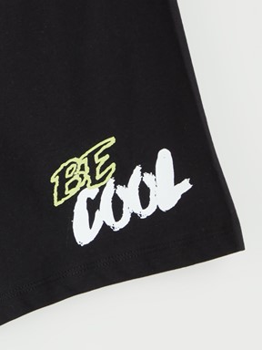 Şortlu Pijama Takımı BEYAZ BASKILI