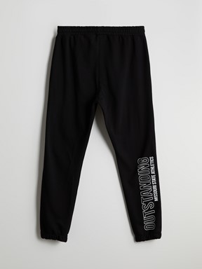 Standart Kalıp Erkek Jogger Eşofman Altı YENİ SİYAH