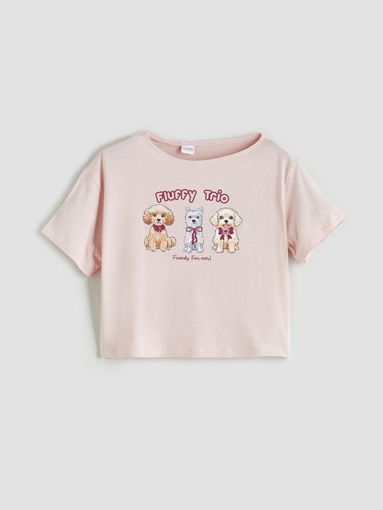 Şortlu Pijama Takımı MAT PEMBE