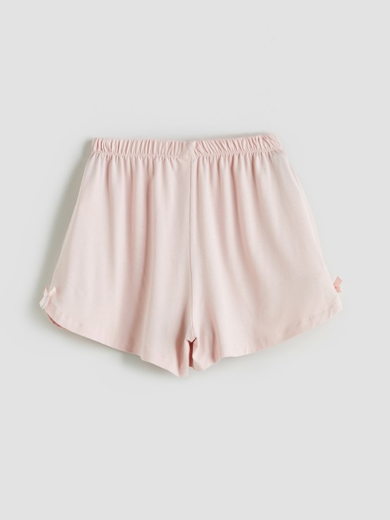 Şortlu Pijama Takımı MAT PEMBE