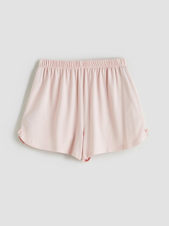 Şortlu Pijama Takımı MAT PEMBE