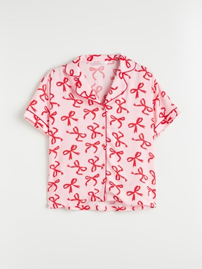 Şortlu Pijama Takımı AÇIK PEMBE BASKILI