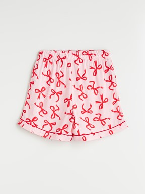 Şortlu Pijama Takımı AÇIK PEMBE BASKILI