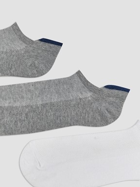 Sneaker Çorap KARIŞIK RENK İPLİĞİ BOYALI