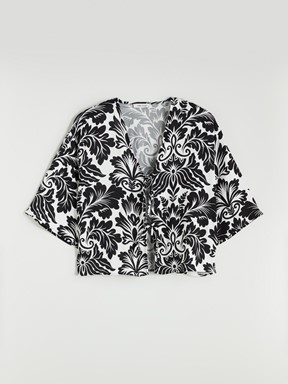Kimono KAHVERENGİ BASKILI