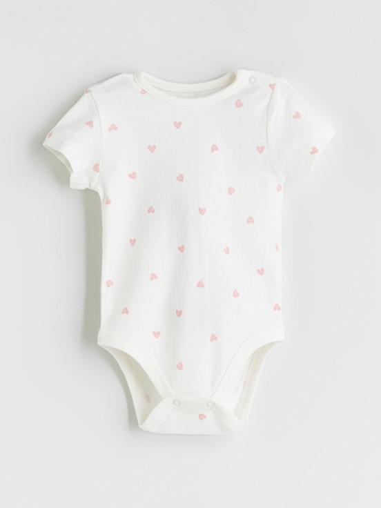 Çıtçıtlı Body EKRU BASKILI
