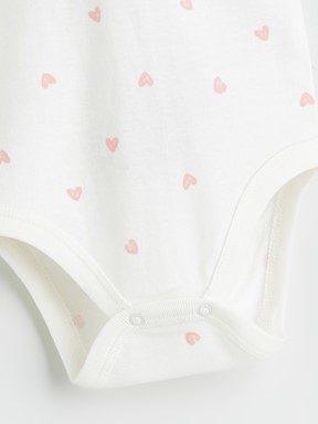 Çıtçıtlı Body EKRU BASKILI