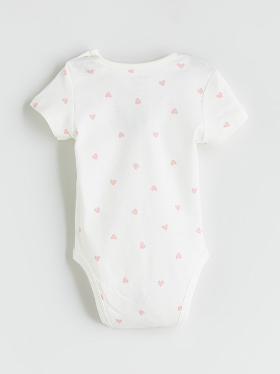 Çıtçıtlı Body EKRU BASKILI