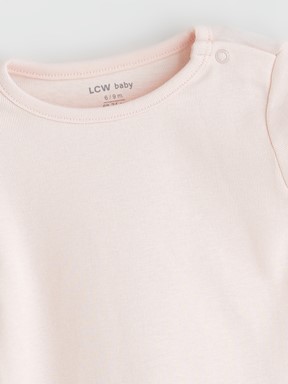 Çıtçıtlı Body EKRU BASKILI