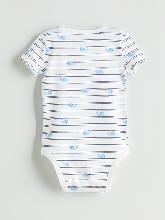 Çıtçıtlı Body EKRU BASKILI