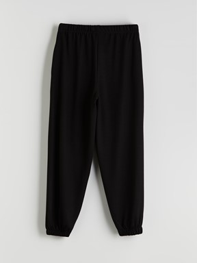 XSIDE Beli Lastikli Kadın Jogger Eşofman Altı SİYAH