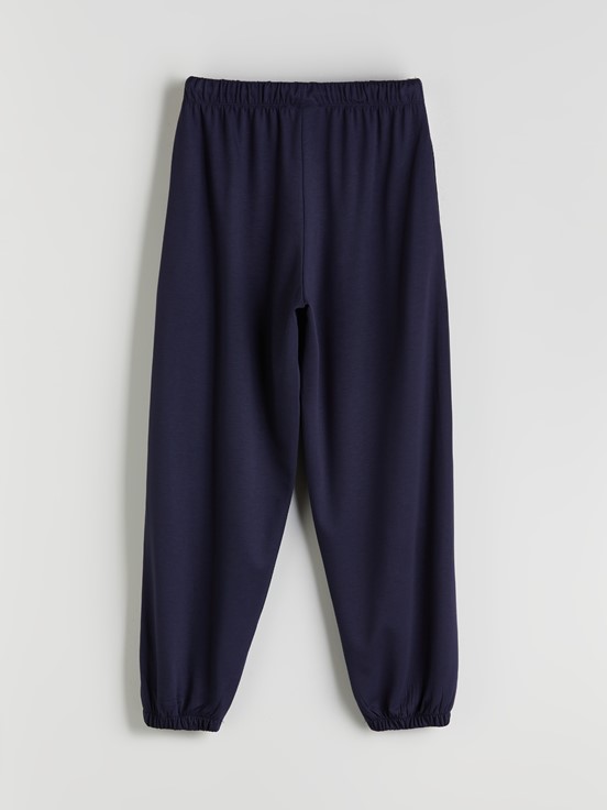 XSIDE Beli Lastikli Kadın Jogger Eşofman Altı LACİVERT