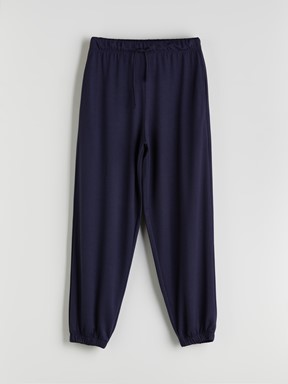 XSIDE Beli Lastikli Kadın Jogger Eşofman Altı LACİVERT