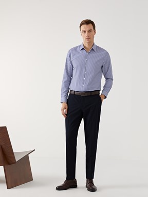 Gömlek LACİVERT ÇİZGİLİ