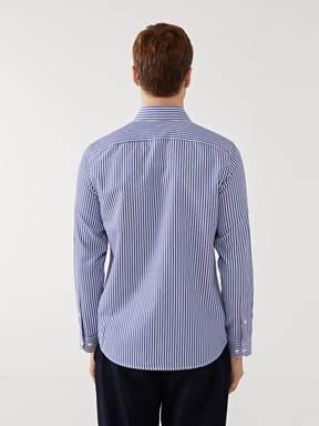 Gömlek LACİVERT ÇİZGİLİ