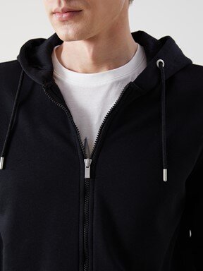 Fermuarlı Sweatshirt YENİ SİYAH