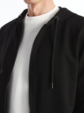 Fermuarlı Sweatshirt YENİ SİYAH