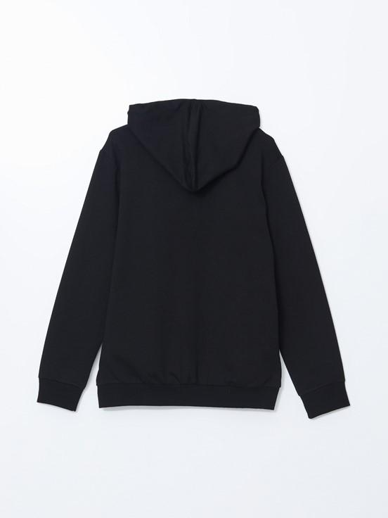 Fermuarlı Sweatshirt YENİ SİYAH