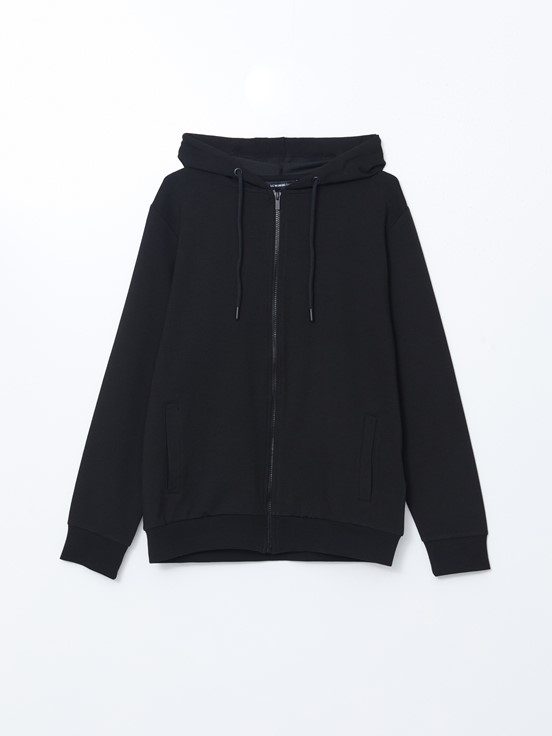 Fermuarlı Sweatshirt YENİ SİYAH