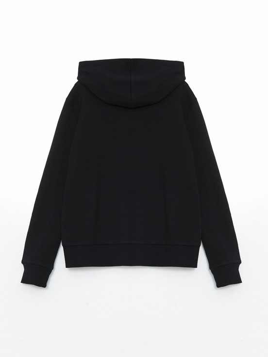 Fermuarlı Sweatshirt YENİ SİYAH