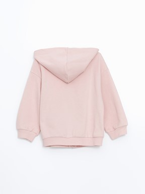 Fermuarlı Sweatshirt MAT PEMBE