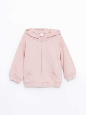 Fermuarlı Sweatshirt GRİ MELANJ