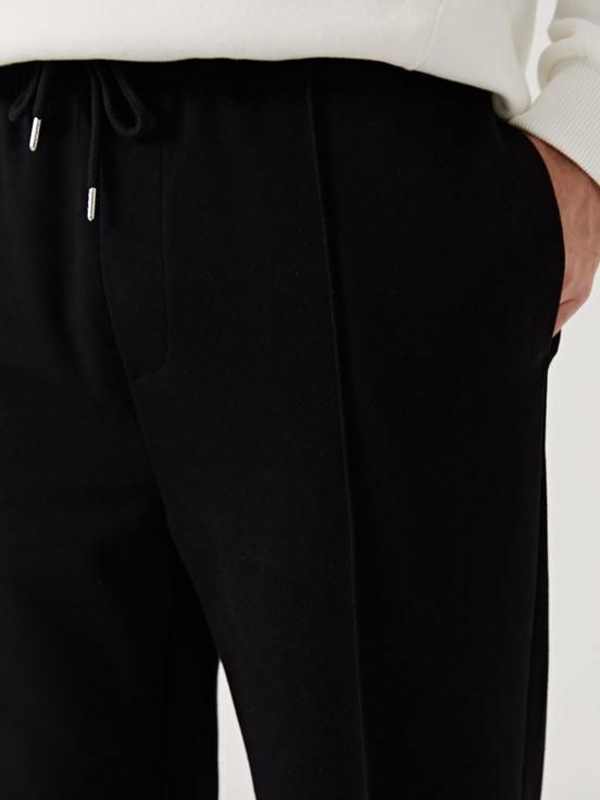 Standart Kalıp Erkek Jogger Eşofman Altı YENİ SİYAH