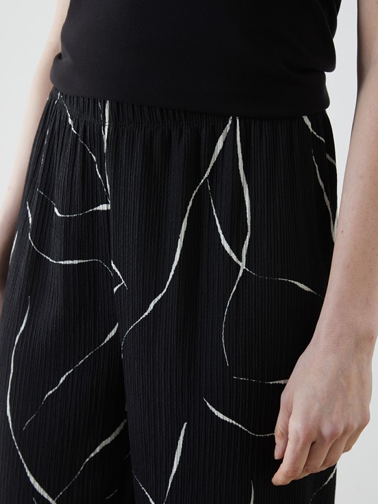 Pantolon SİYAH BASKILI