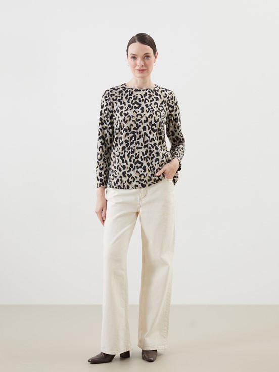 Tişört BEJ BASKILI