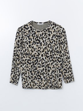 Tişört BEJ BASKILI