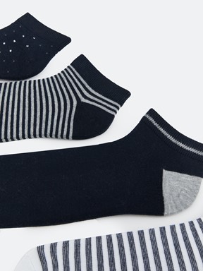 Patik Çorap KARIŞIK RENK İPLİĞİ BOYALI