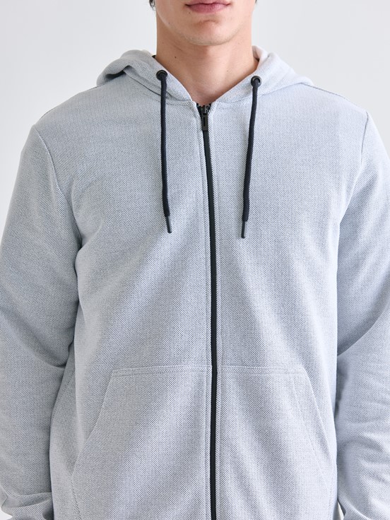 Fermuarlı Sweatshirt GRI