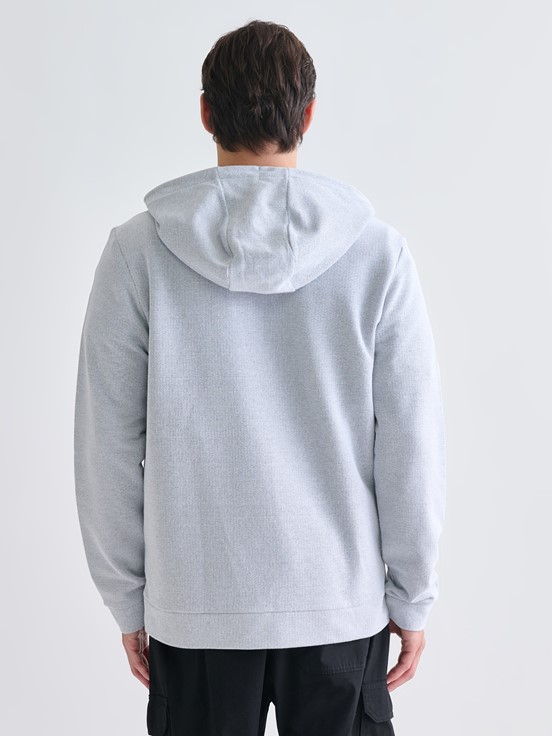 Fermuarlı Sweatshirt GRI