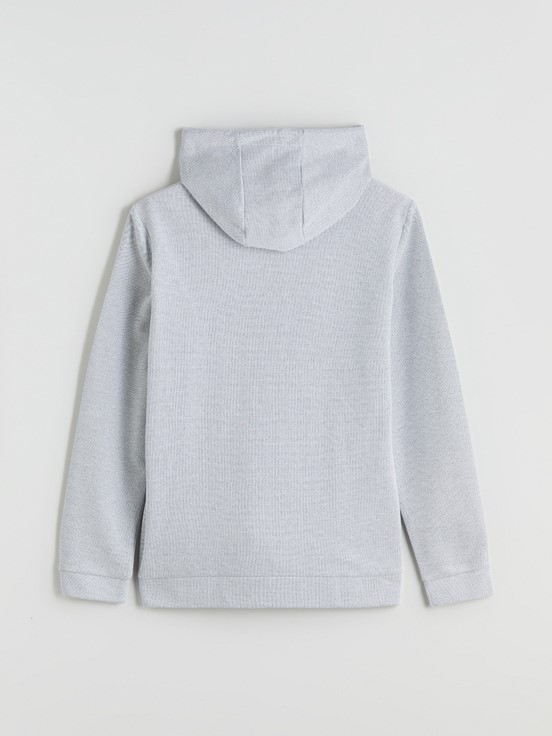 Fermuarlı Sweatshirt GRI