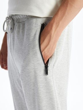 Slim Fit Erkek Jogger Eşofman Altı GRİ MELANJ