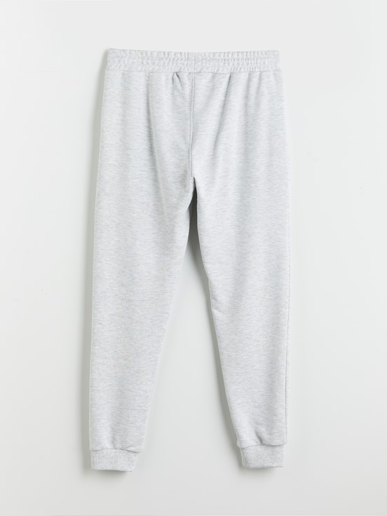 Slim Fit Erkek Jogger Eşofman Altı GRİ MELANJ