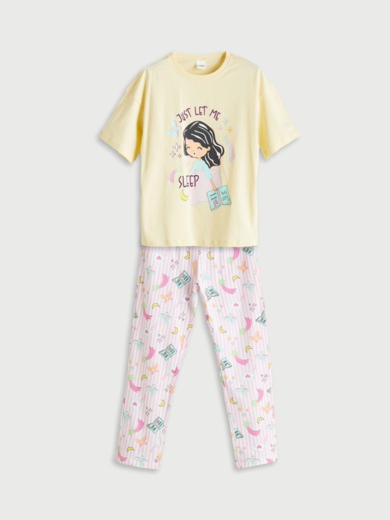 Pijama Takım AÇIK SARI