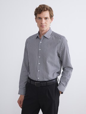 Gömlek LACİVERT ÇİZGİLİ
